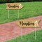 Big Dot of Happiness Gold Wedding Reception Signs - Wedding Sign Arrow - Double Sided Directional Yard Signs - Set of 2 Reception Signs